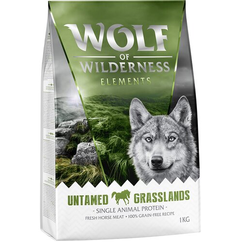 Wolf of Wilderness Snižena cijena! 2 x 1 kg suha hrana za pse - "Untamed Grasslands" konjetina - bez žitarica Cijene