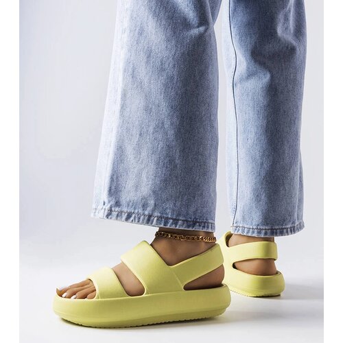 Gemre Green sandal-type flip-flops Émond Cene