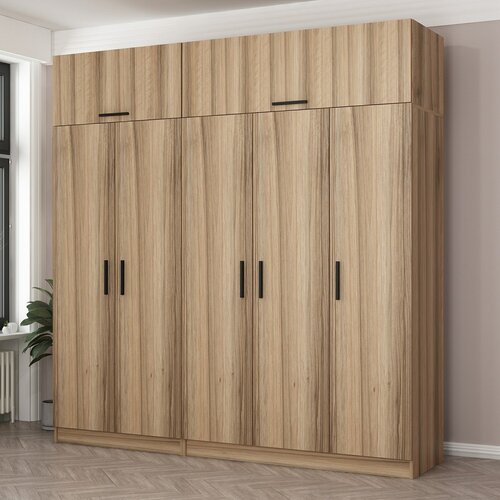 Hanah home Ormar Kale 225x255x52cm bež Cene