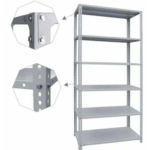 Olimp Sport SuperHome 200x75x30 6x40kg Potpuno Metalna Montažna Polica 1653 Cene
