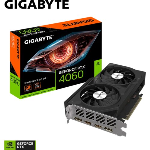  grafična kartica gigabyte geforce rtx 4060 windforce oc 8G, 8GB GDDR6, pci-e 4.0 Slike