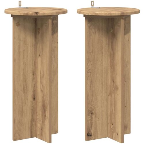  Stalak za biljke 2 pcs Hrast artisan 29 5 x 29 5 x 60 cm Cene