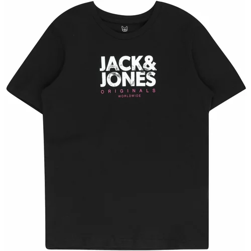 Jack & Jones Majica 'BOOSTER' roza / crna / bijela
