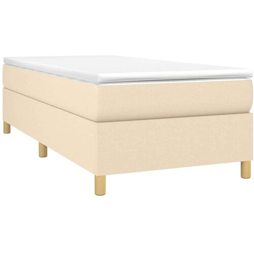  Za krevet s oprugama krem 80 x 200 cm od tkanine Slike