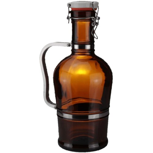 ich-zapfe Biersiphon 2L rjav - Steklena karafa za domače pivo, stilna in praktična, (5000216566) Cene