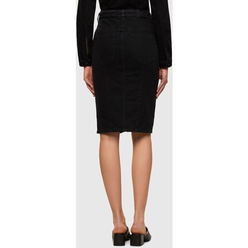 Diesel Skirt - DE-PENCIL-ZIP SKIRT black Slike