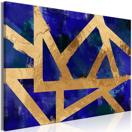  Slika - Golden Geometry (1 Part) Wide 120x80 Slike