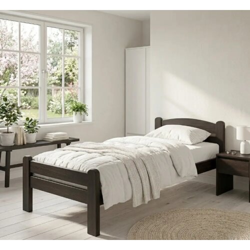 Mebela Krevet samac DP Masiv, 90x200 cm, Venge Slike