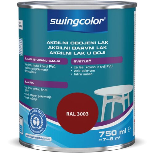 SWINGCOLOR Lak u boji (Rubin crvene boje, 750 ml, Sjaj) Slike