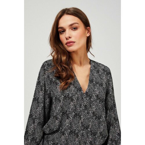 Marisse Deep Neck Shirt L-Ko-3413 Black Cene