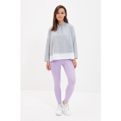 Trendyol Sports Leggings - Purple - Normal Waist Slike