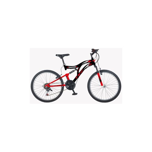 Belderia Brdski bicikl Tec Master 26&amp;quot;, crno-crveni Slike