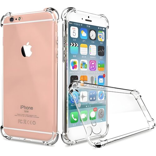 IZMAEL.eu Silikonska futrola s ojačanim rubovima za Apple iPhone 6/iPhone 6s - Prozirna Cene