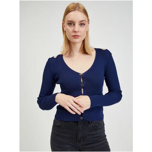 Orsay Dark blue Ladies Cardigan with Necksets - Ladies