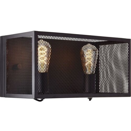 Brilliant zidno svetlo maze 2xE27/40W/230V crna Slike