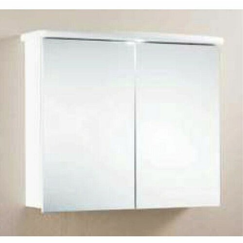 x Omarica z ogledalom 570 (70 x 65 x 26 cm, bela, LED) Cene
