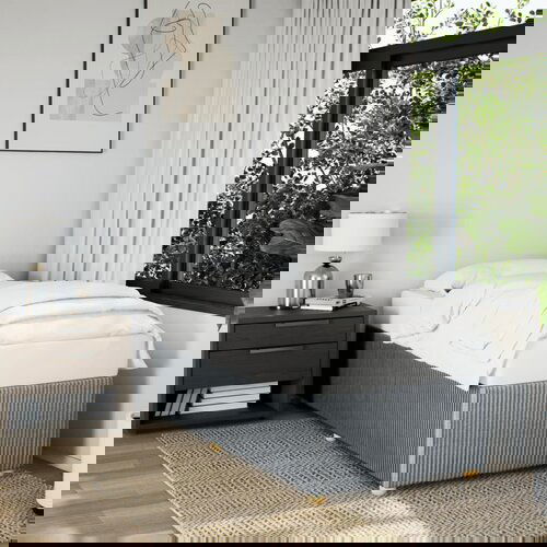 Furnova Posteljni okvir brez vzmetnice svetlo siv 90x190 cm blago, (21936946) Slike