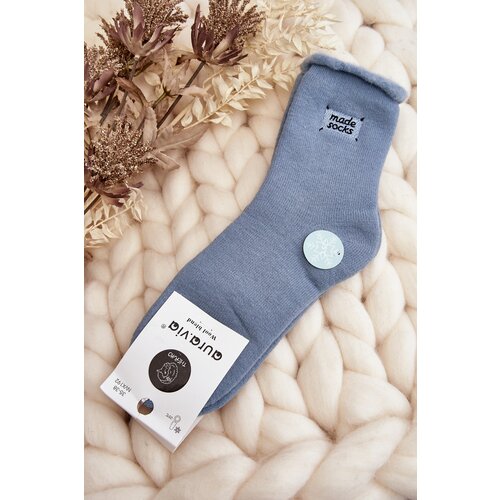 Aura.via Women&amp;#039;s Thick Blue Socks Slike
