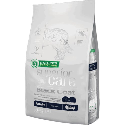Nature's Protection Superior Care Black Coat Adult All Breed, živina Cene