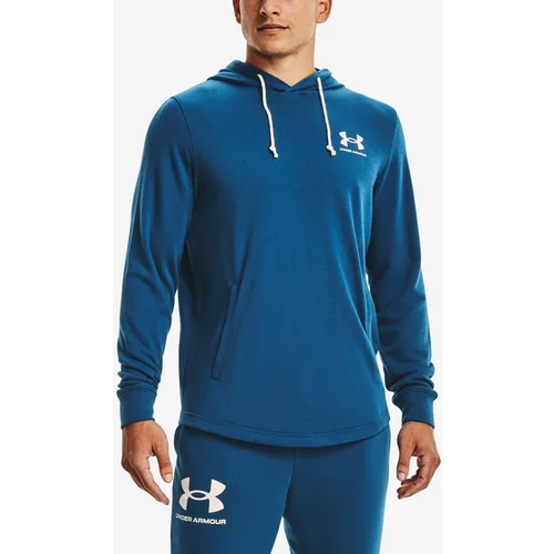 Under Armour Men's Sweatshirt RIVAL TERRY LC HD-BLU M