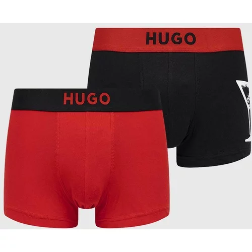 Hugo Boksarice 2-pack moški, rdeča barva