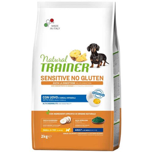 Trainer specialty nutrition sensitive monoproteico animale no gluten small & toy adult with egg and whole cereals - hrana za odrasle pse malih i t Cene