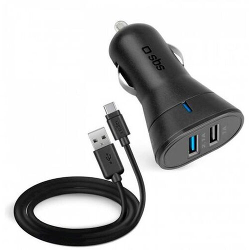 Sbs avtopolnilec ultra fast 2USB+KABEL type c TEKITCRC2U21AUL Cene