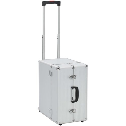 vidaXL Pilotski kovčeg s kotačima 47 x 39 x 27 cm srebrni aluminijski Cijene