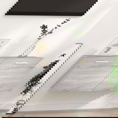  Stenska omarica siva sonoma 80x35x36,5 cm konstruiran les, (20740628) Slike