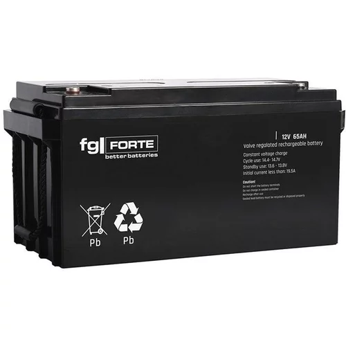 FG aku 12V/65Ah - rezervni akumulator, življenjska doba do 10 let