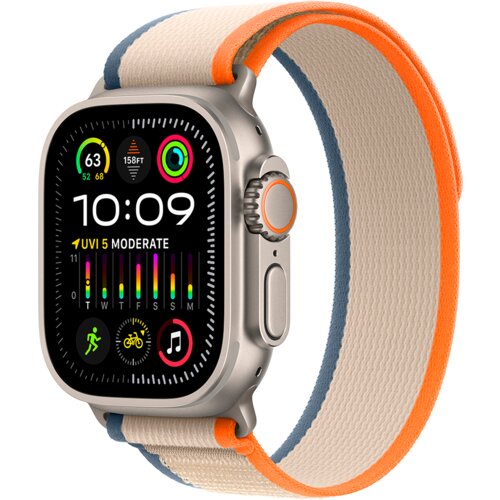 Apple Watch Ultra2 Cellular 49mm Titanium Case w Orange/Beige Trail Loop - M/L Cijene