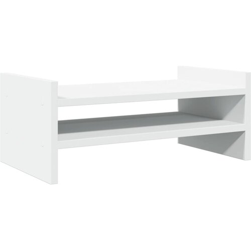 vidaXL Stojalo za monitor bela 50x27x20 cm inženirski les, (21416902) Cene