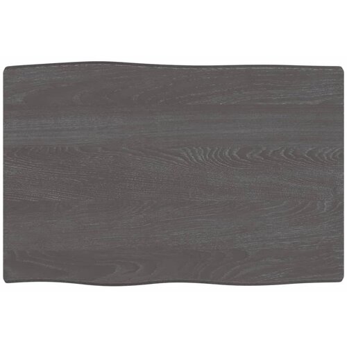 vidaXL Mizna plošča temno siva 60x40x2 cm obdelana trdna hrastovina Cene