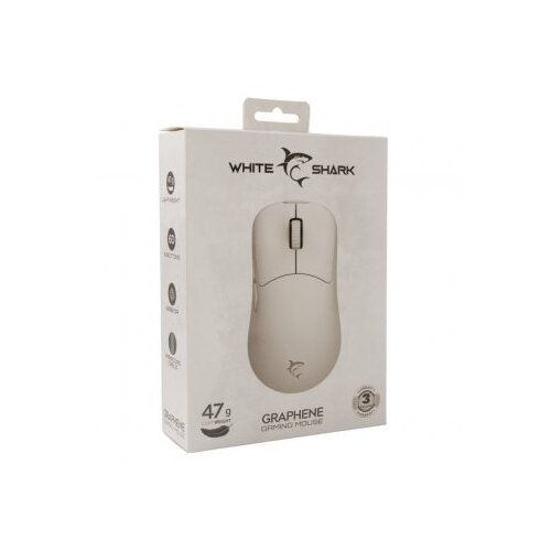 White Shark gm 5014 graphene mouse white Slike