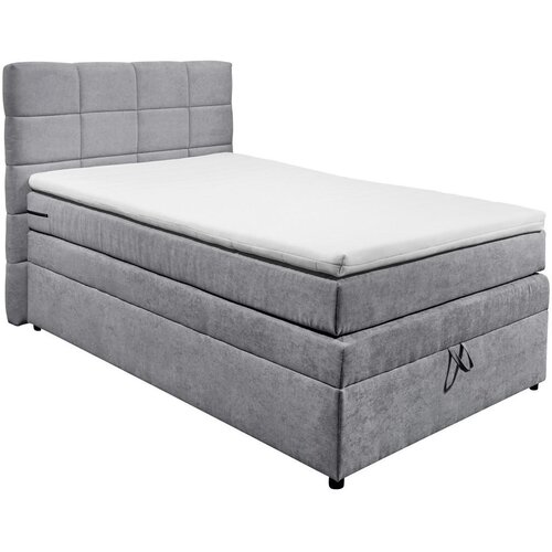 MID.YOU POSTELJA BOXSPRING 120 cm x 200 cm , svetlo siva Slike