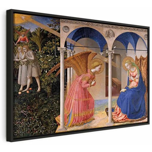  Slika - Fra Angelico – The Annunciation 60x40 U crnom drvenom okviru Cene
