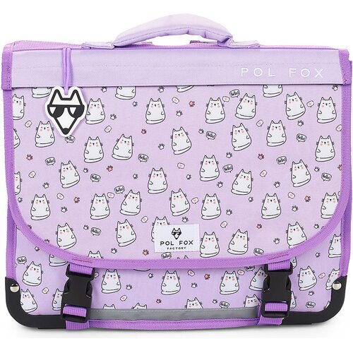 Pol Fox CARTABLE 38 CM HELLO Ljubičasta Slike