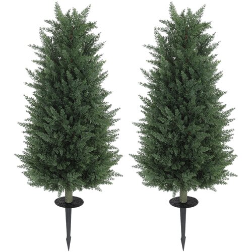 HOMCOM umetna cipresa PE 33D x 33&Scaron; x 100V cm zeleno, (5000242181) Cene