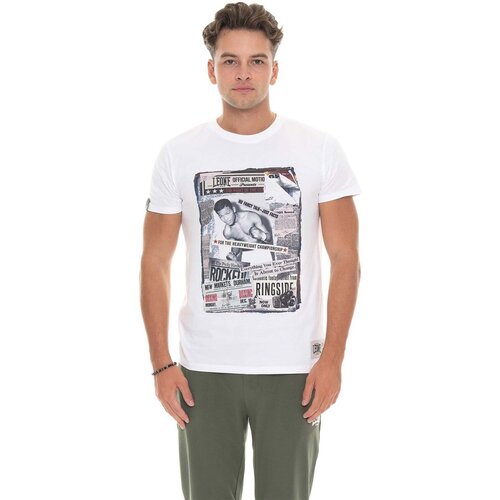 Leone 1947 Majice & Polo majice Man T-Shirt Short Sleeves Graphics Bela Cene