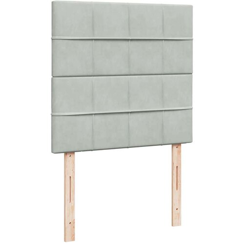 VidaXL okvir za krevet s madracima svjetlosivi 80x200 cm bar&amp;scaron;unasti Slike