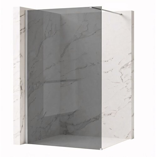 Rea Stena za prhanje Flexi Grey / Chrome 80 Cene
