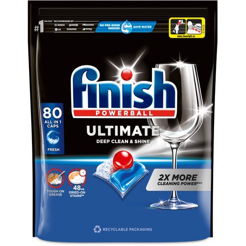 Finish Tablete za pranje sudova Quantum Ultimat Regular, 80 komada Slike