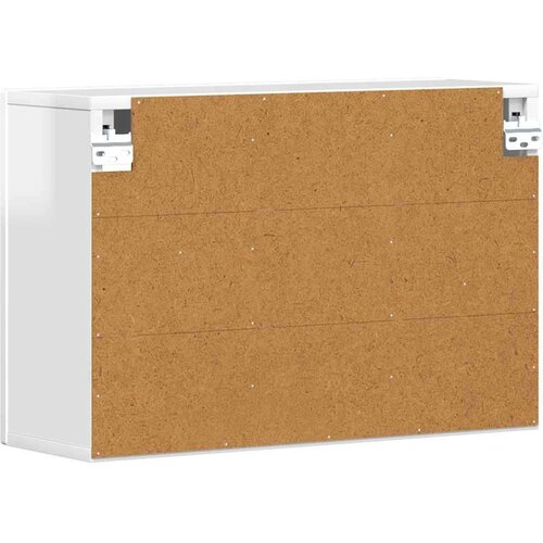  ormarić s policom Visoki sjaj bijela 60 x 20 x 40 cm Slike