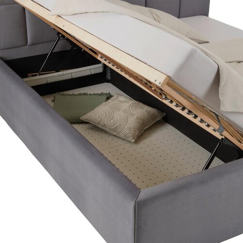 Premium Living Oblazinjena Postelja Bogner, Siva, 160x200 Slike