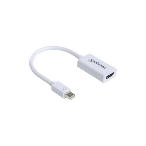 Manhattan 151399 Mini-DisplayPort adapter [1x mo&amp;scaron;ki konektor mini Displayport - 1x ženski konektor HDMI] bela 12.00 cm, (20430215) Slike