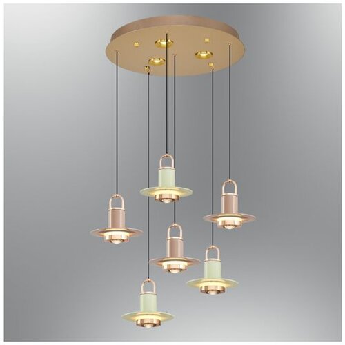 Opviq luster Marina 2821-6A-28, LED 40 W, višebojni Cene