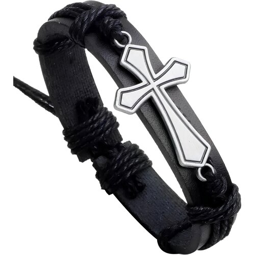 IZMAEL Narukvica IN - 40933 Cross - Crna / Srebrna Slike