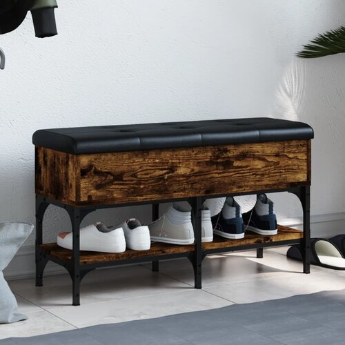 vidaXL Klupa za cipele boja hrasta 82x32x45 cm konstruirano drvo Cijene