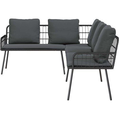 SOFA s jastukom Antracit 173 x 231 x 90cm Čelik Slike