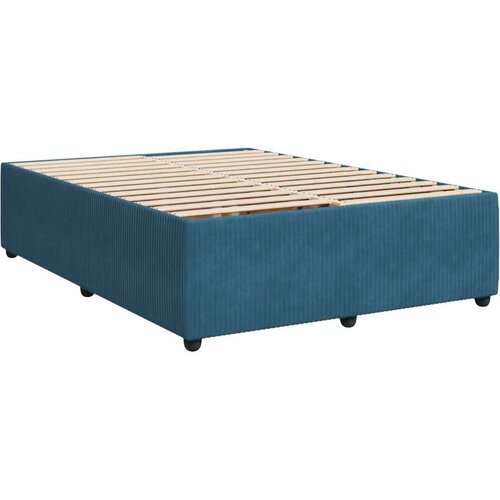 VidaXL okvir za krevet plavi 160x200 cm bar&amp;scaron;unasti Slike